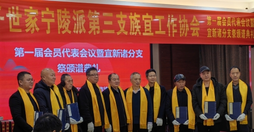 宁陵派第三支族宜协会首届会员代表会议暨宜新诸分支祭颁谱典礼